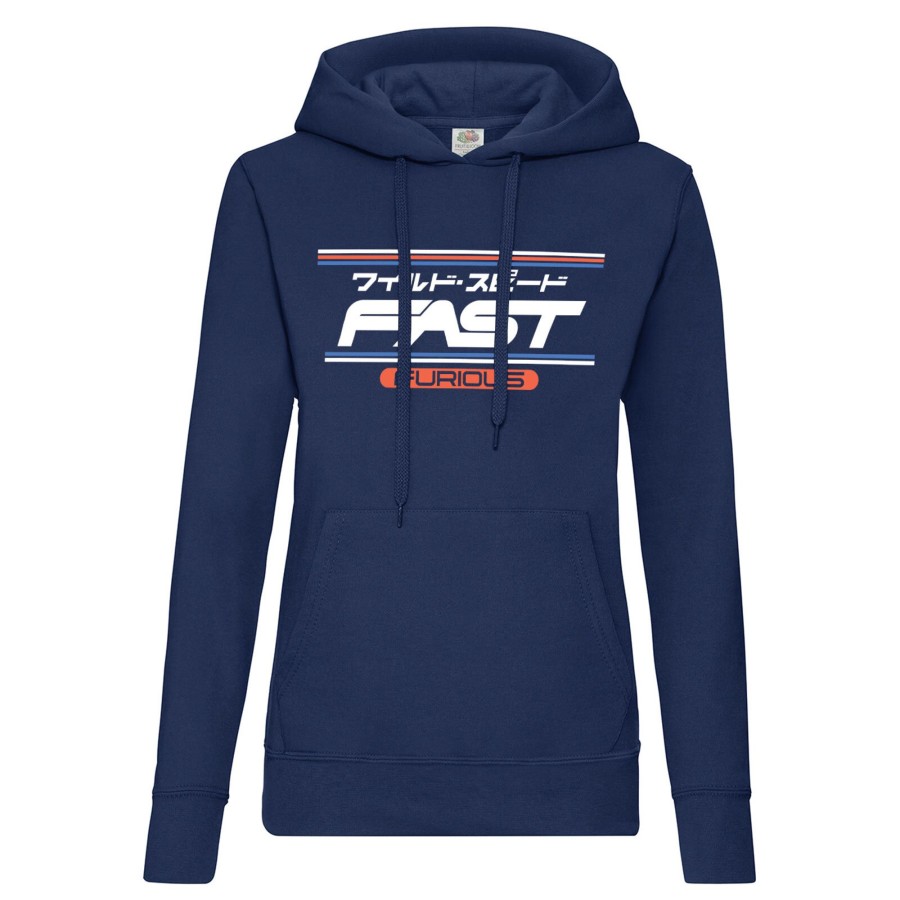 Kvinna Shirtstore | Fast & Furious Jpn Girls Hoodie Navy