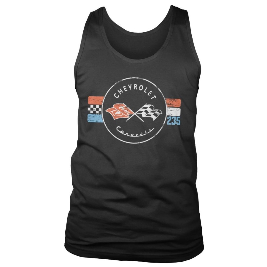 Mann Shirtstore | Corvette 235 Retro Tank Top Black