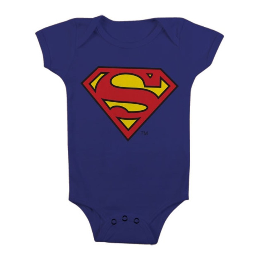 Barn Shirtstore | Superman Shield Baby Body Navy