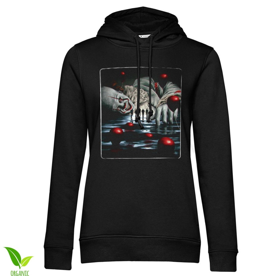 Kvinna Shirtstore | It - Pennywise Floating Girls Hoodie Black