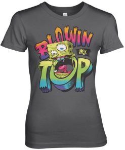 Kvinna Shirtstore | Spongebob Blowin My Top Girly Tee