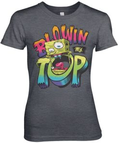 Kvinna Shirtstore | Spongebob Blowin My Top Girly Tee
