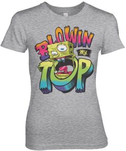 Kvinna Shirtstore | Spongebob Blowin My Top Girly Tee