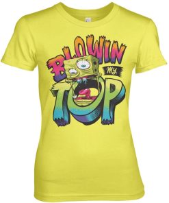 Kvinna Shirtstore | Spongebob Blowin My Top Girly Tee