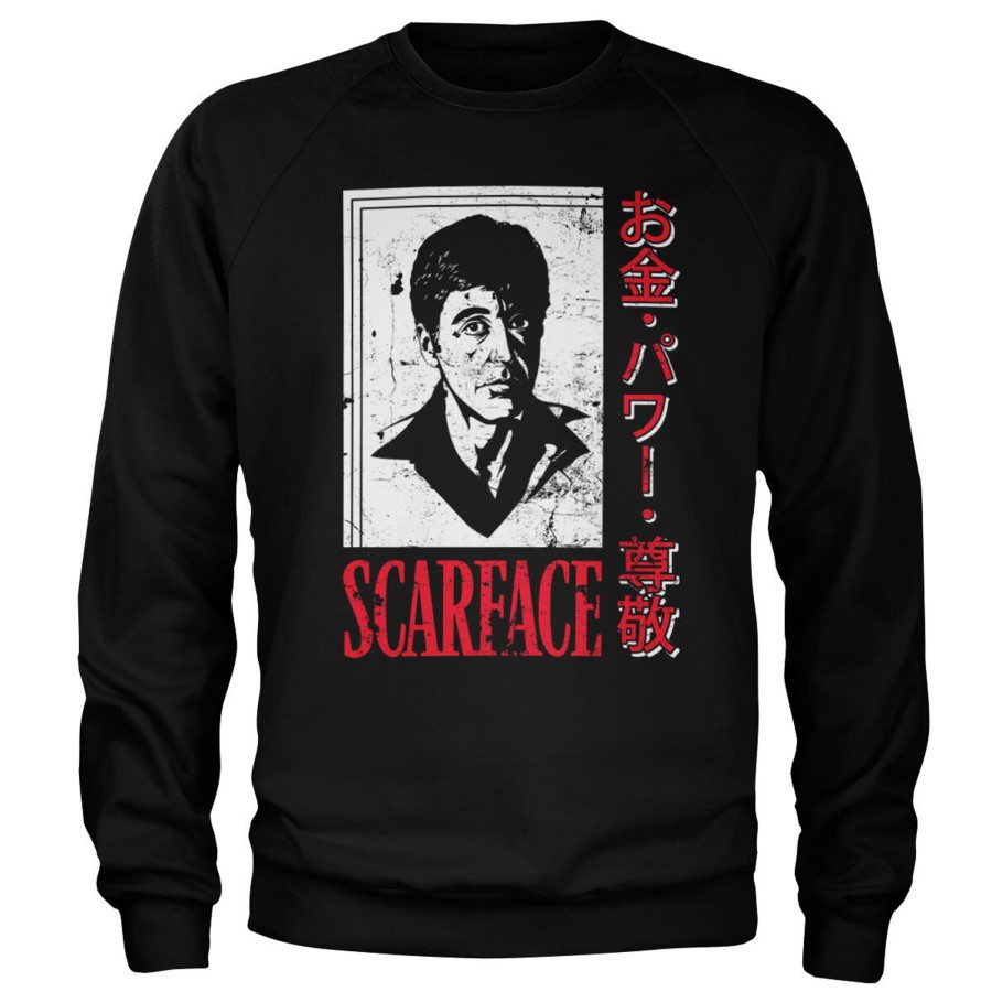 Mann Shirtstore | Scarface - Japanese Sweatshirt Black