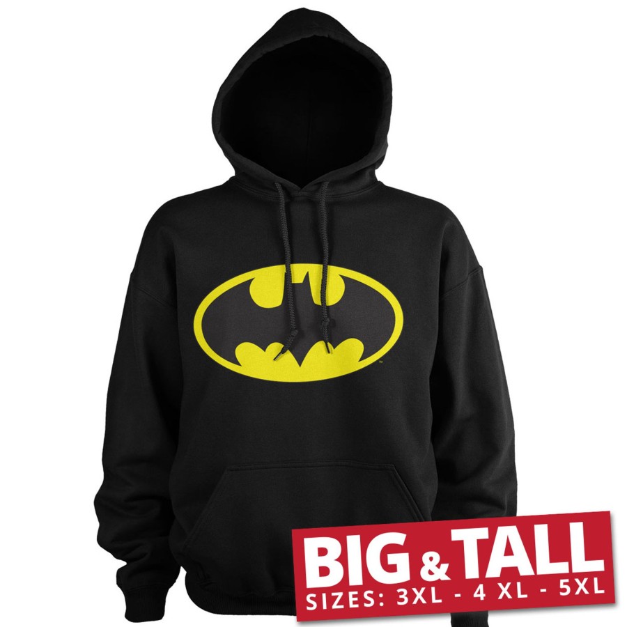 Mann Shirtstore | Batman Signal Logo Big & Tall Hoodie Black