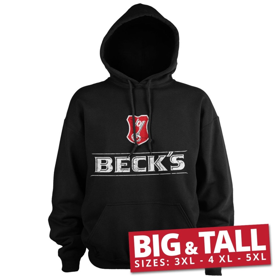 Mann Shirtstore | Beck'S Washed Logo Big & Tall Hoodie Black