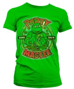 Kvinna Shirtstore | Tmnt - Party Master Since 1984 Girly Tee