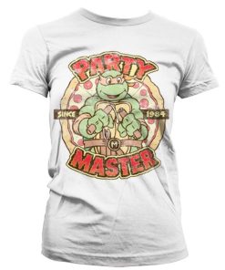 Kvinna Shirtstore | Tmnt - Party Master Since 1984 Girly Tee