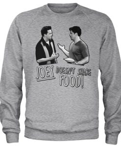 Mann Shirtstore | Friends - Joey Doesn'T Share Food Sweatshirt Heather-Grey