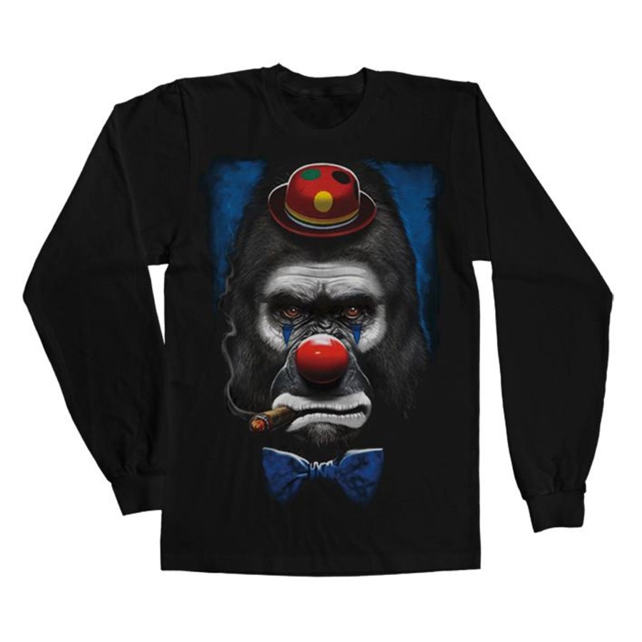 Mann Shirtstore | Gorilla Clown Long Sleeve Tee Black