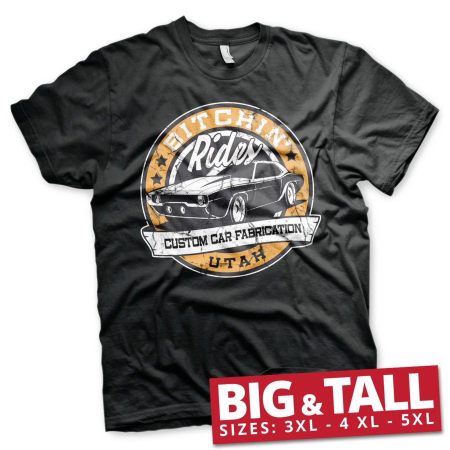 Mann Shirtstore | Bitchin' Rides - Utah Big & Tall T-Shirt Black