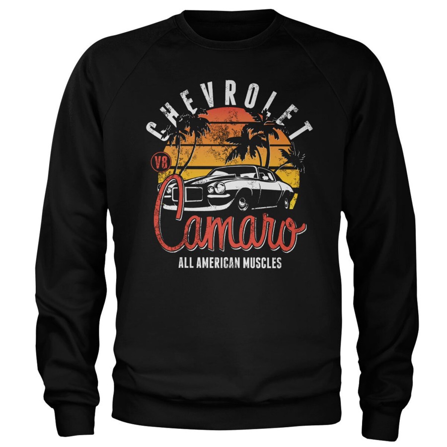 Mann Shirtstore | Chevrolet Camaro Sunset Sweatshirt Black