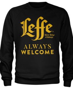 Mann Shirtstore | Leffe - Always Welcome Sweatshirt Black