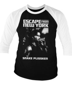 Mann Shirtstore | Smoking Snake Baseball 3/4 Sleeve Tee Whiteblack
