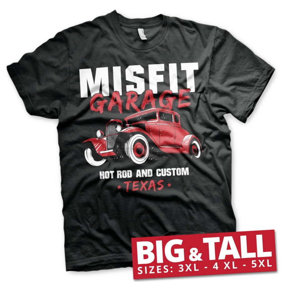 Mann Shirtstore | Misfit Garage Hot Rod & Custom Big & Tall T-Shirt Black