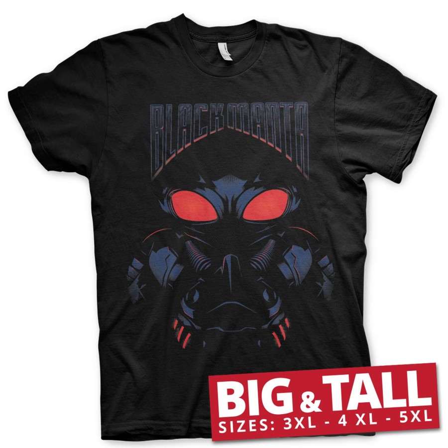 Mann Shirtstore | Aquaman Manta Big & Tall T-Shirt Black