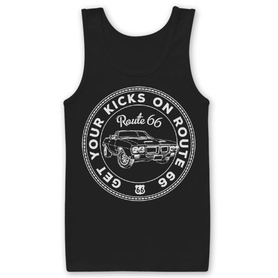 Mann Shirtstore | Get Your Kicks On Route 66 Tank Top Black