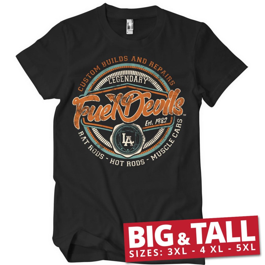 Mann Shirtstore | Legendary Fuel Devils Big & Tall T-Shirt Black
