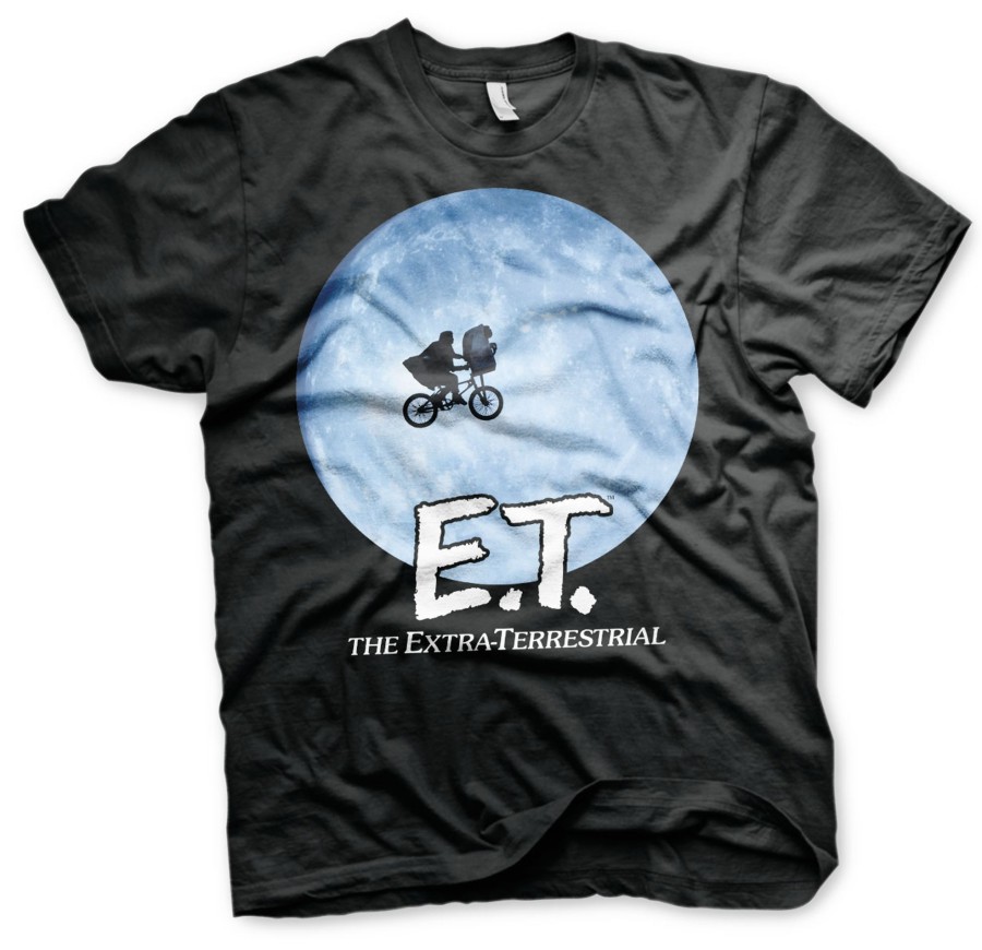 Mann Shirtstore | E.T. Bike In The Moon T-Shirt Black