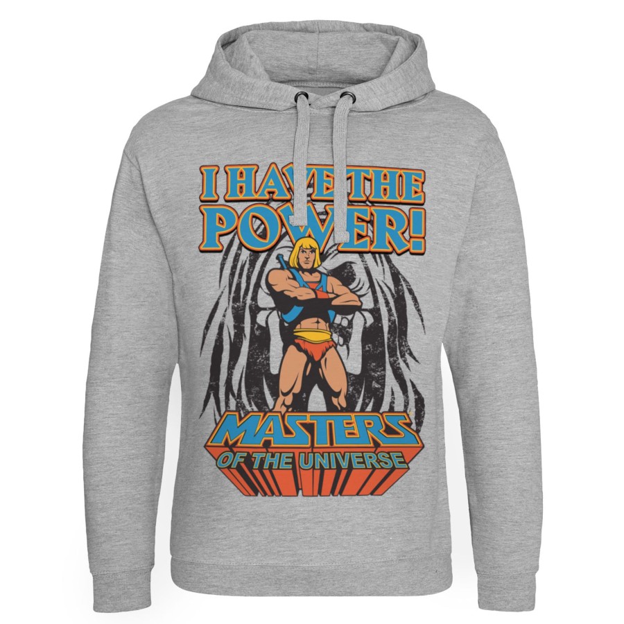 Mann Shirtstore | I Have The Power Epic Hoodie Heather-Grey
