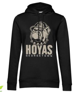 Kvinna Shirtstore | Hoyas Big Jack Girls Hoodie Black