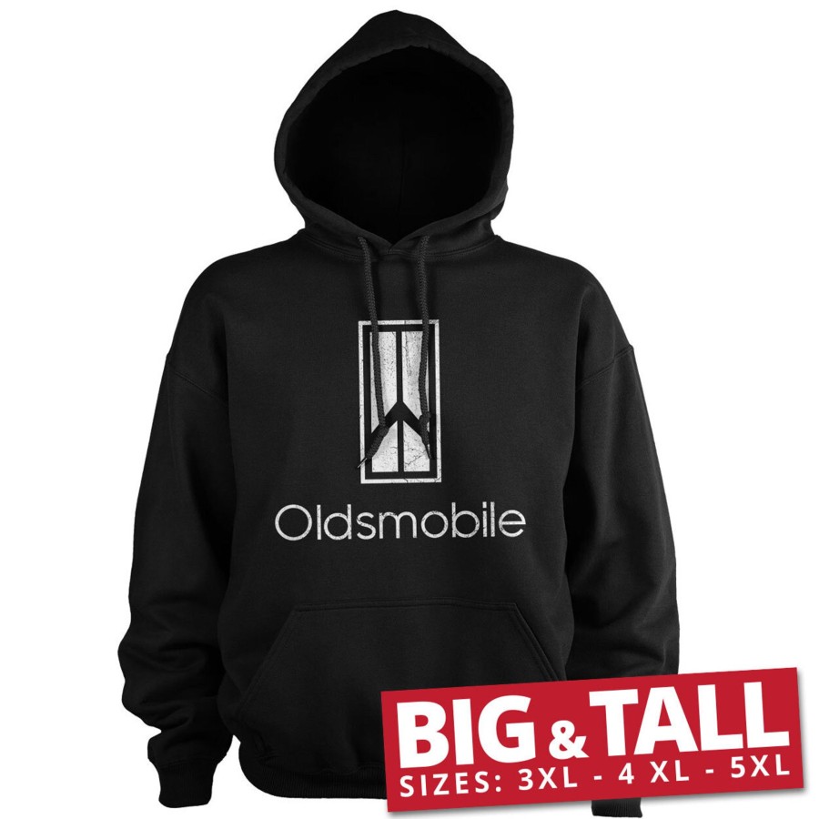 Mann Shirtstore | Oldsmobile Washed Logo Big & Tall Hoodie Black