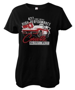 Kvinna Shirtstore | Corvette High Performance Girly Tee Black
