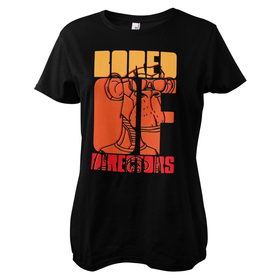 Kvinna Shirtstore | Bored Of Directors Stacked Girly Tee Black