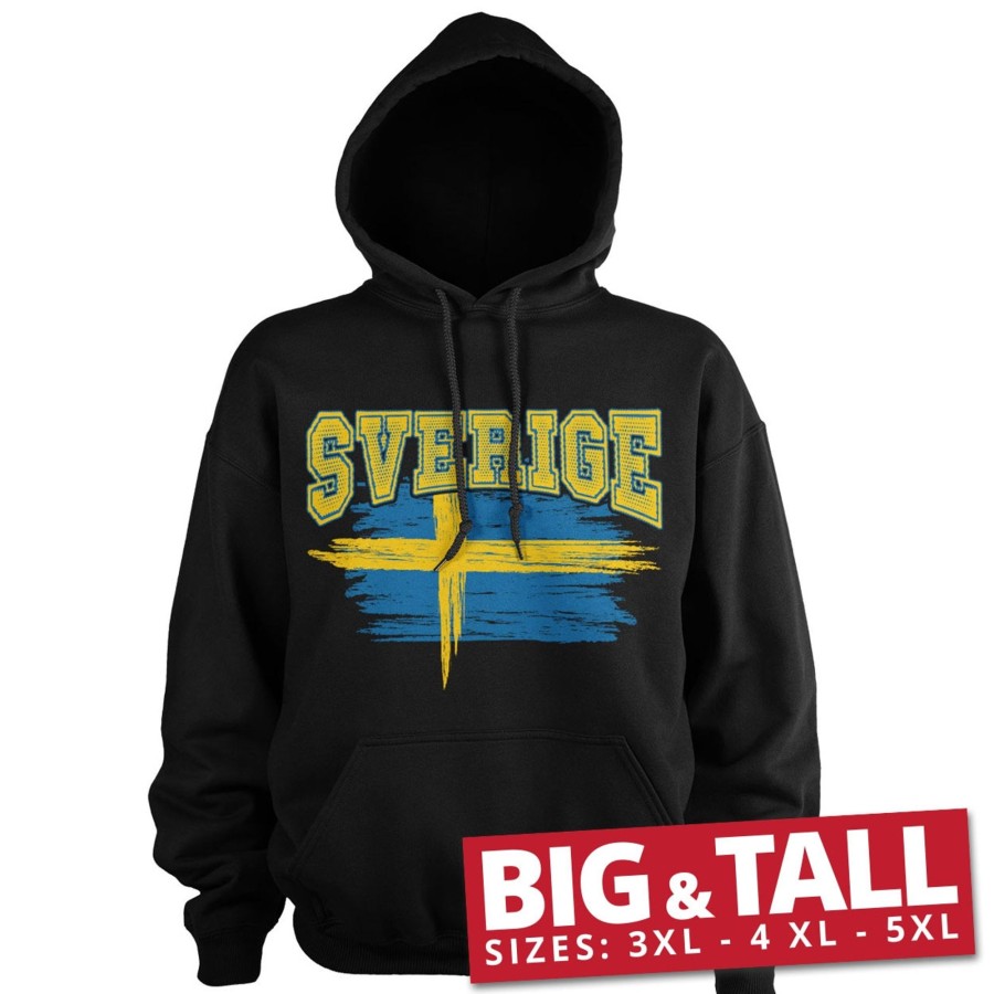 Mann Shirtstore | Sverige Big & Tall Hoodie Black