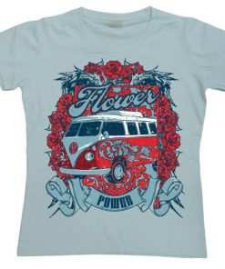 Kvinna Shirtstore | Flower Power Van Girly Tee