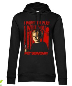 Kvinna Shirtstore | I Want To Play With You Girls Hoodie Black