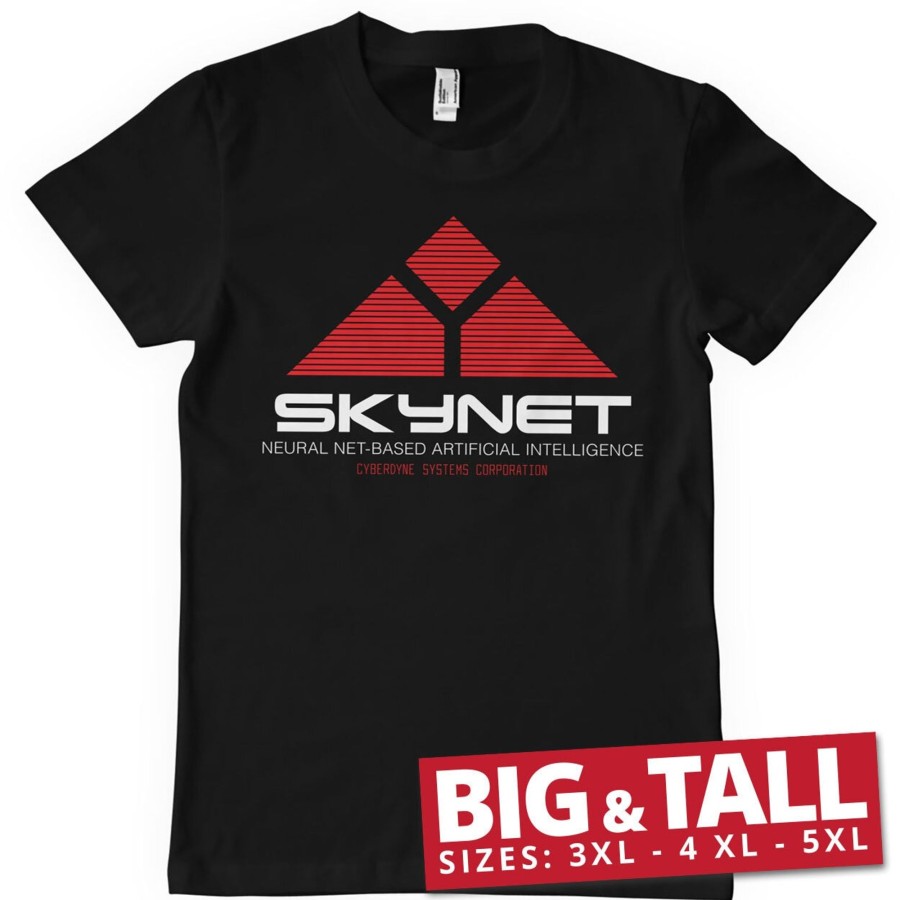 Mann Shirtstore | The Terminator - Skynet Big & Tall T-Shirt Black