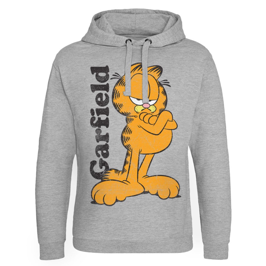 Mann Shirtstore | Garfield Epic Hoodie Heathergrey