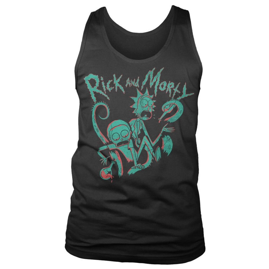 Mann Shirtstore | Rick And Morty Duotone Tank Top Black