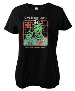 Kvinna Shirtstore | Give Blood Today Girly Tee Black