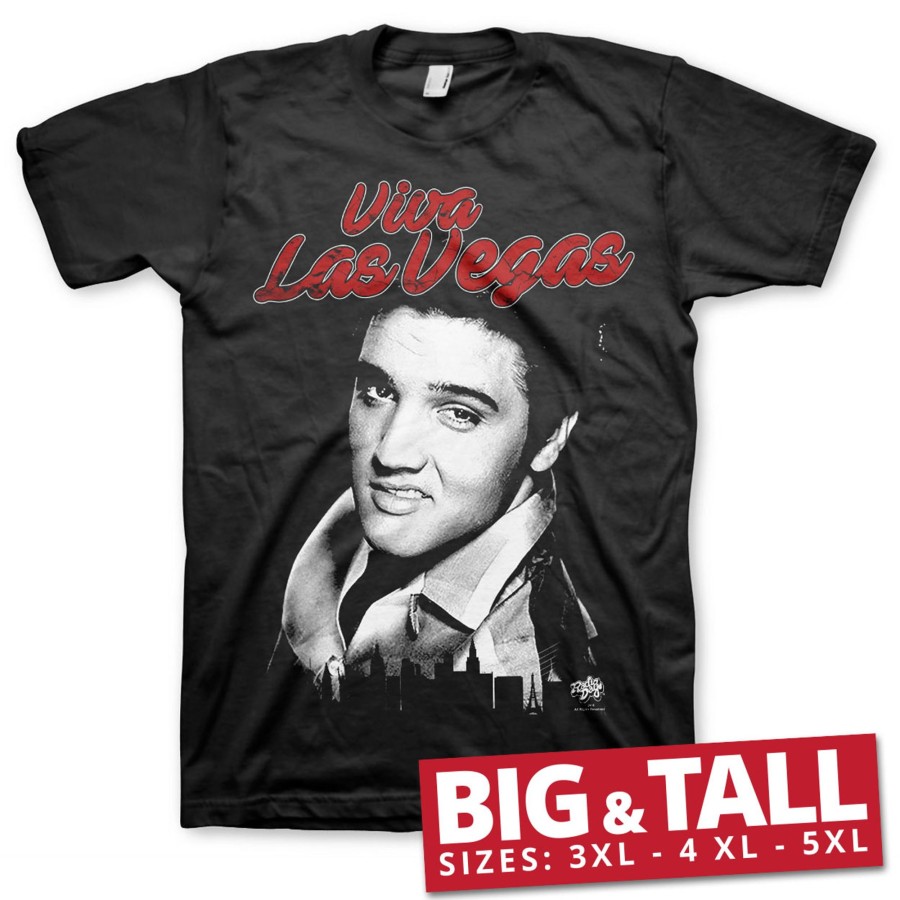 Mann Shirtstore | Elvis - Viva Las Vegas Big & Tall T-Shirt Black