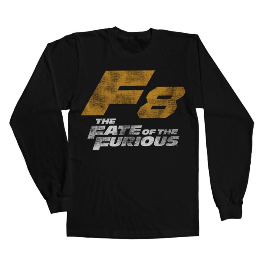 Mann Shirtstore | F8 Distressed Logo Long Sleeve Tee Black