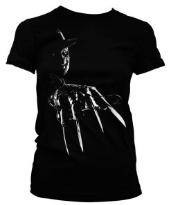 Kvinna Shirtstore | Freddy Krueger Girly Tee Black