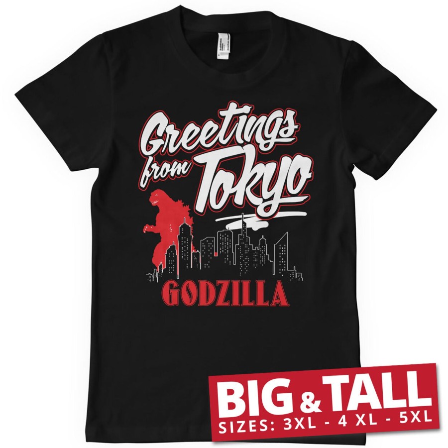 Mann Shirtstore | Greetings From Tokyo Big & Tall T-Shirt Black