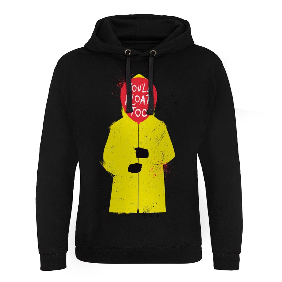 Mann Shirtstore | It - You'Ll Float Too Epic Hoodie Black