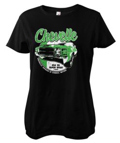 Kvinna Shirtstore | Chevrolet Chevelle Ss Girly Tee Black