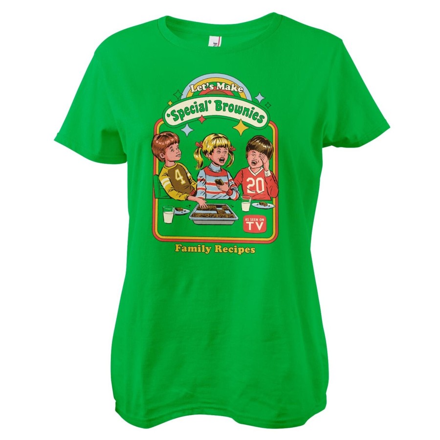 Kvinna Shirtstore | Let'S Make Special Brownies Girly Tee Green