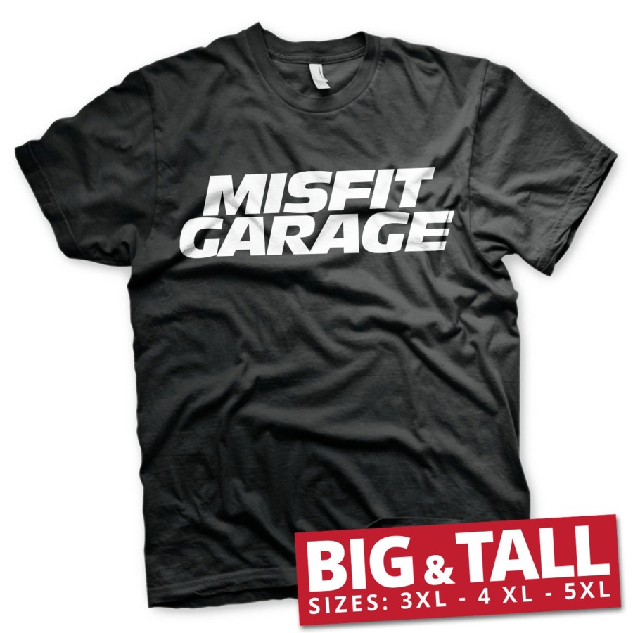 Mann Shirtstore | Misfit Garage Logo Big & Tall T-Shirt Black