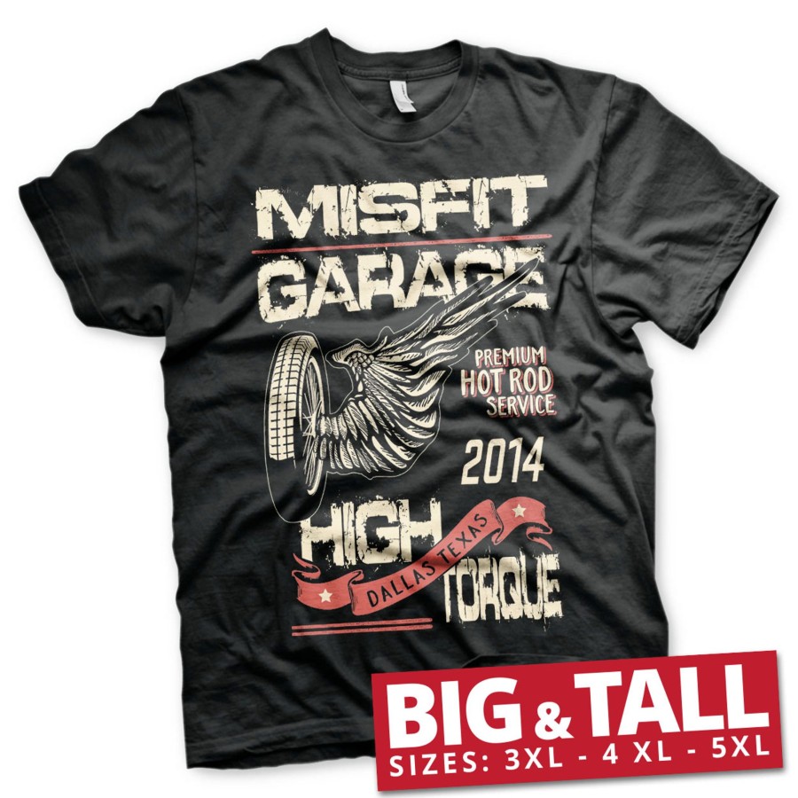 Mann Shirtstore | Misfit Garage - High Torque Big & Tall T-Shirt Black