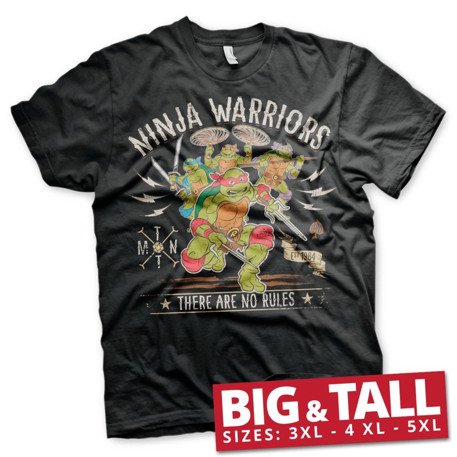 Mann Shirtstore | Ninja Warriors - No Rules Big & Tall T-Shirt Black