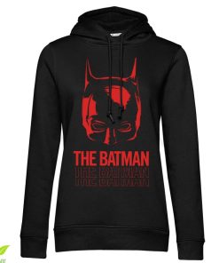 Kvinna Shirtstore | The Batman Layered Logo Girls Hoodie Black