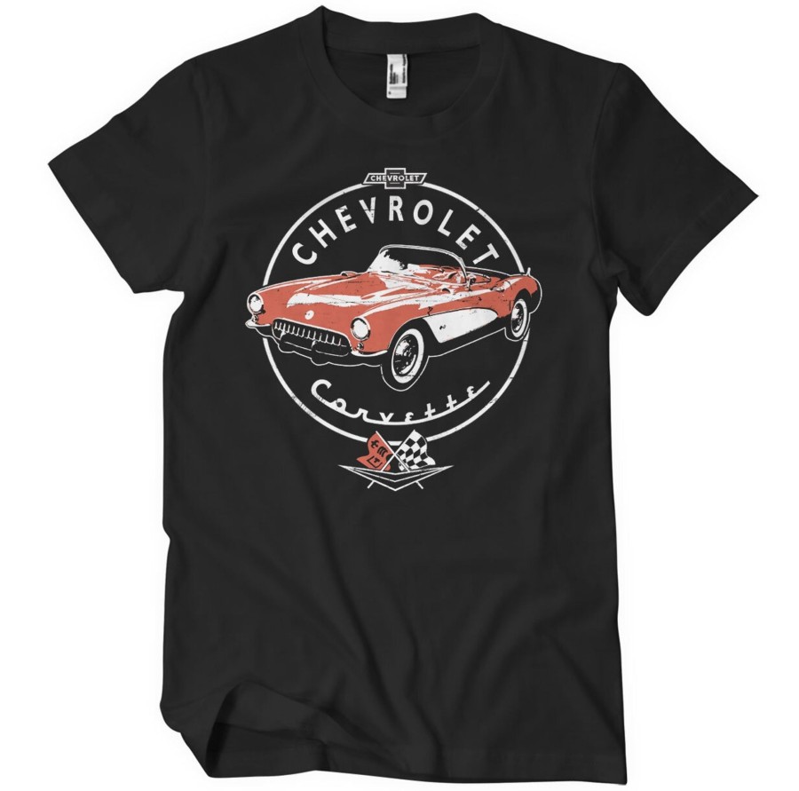 Mann Shirtstore | Corvette C1 Retro T-Shirt Black