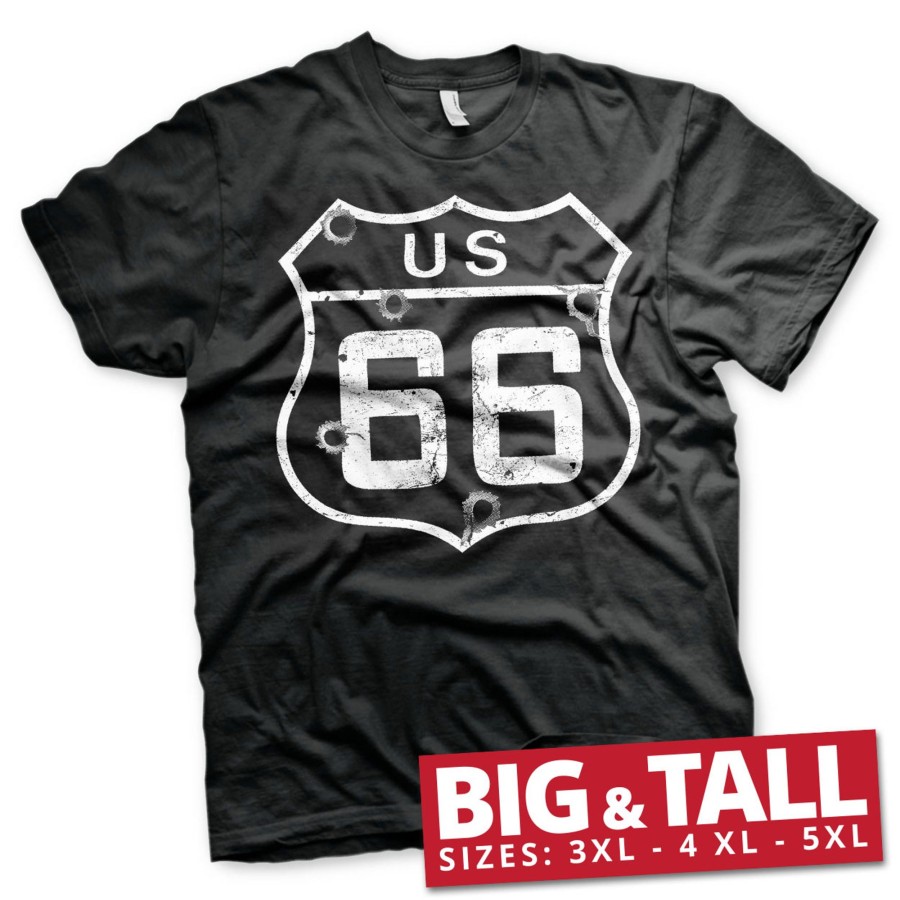 Mann Shirtstore | Route 66 - Bullets Big & Tall T-Shirt Black
