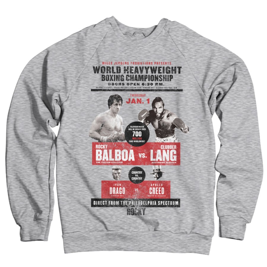 Mann Shirtstore | Rocky - World Heavyweight Poster Sweatshirt